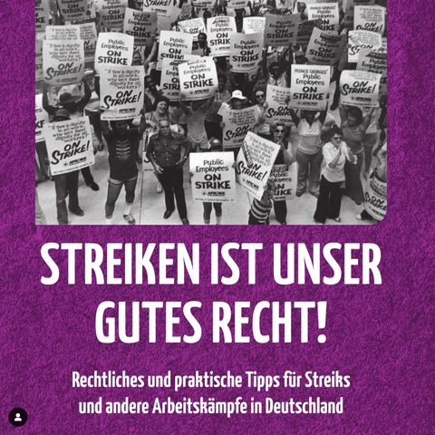 Negative Berichterstattung über Arbeitskämpfe links liegen lassen: Zeigt eure Solidarität für Streiks nicht nur auf Social Media. Wir kämpfen für uns alle.

Streik ist unser gutes Recht --->
zum Streikrechtmerkblatt
➡️ https://www.fau.org/materialien/uploads/streikrechtmerkblatt_a6_druck-pdf_neu.pdf

➡️ https://freiburg.fau.org/

#tvöd #arbeitskampf #direkteaktion #streik #freiburg #Tarif #arbeit #igg #arbeitnehmerrechte #faugewerkschaft #antiautoritär #emanzipation #gewerkschaft #organize #basisgewerkschaft #entgeltgleichheit #freiearbeiterinnenunion #antikapitalismus #klassenkampf #solidarität #arbeitsrecht #gewerkschaftsleben #selbstverwaltung #basisdemokratisch #solibündnis
#gegenspaltungdergesellschaft