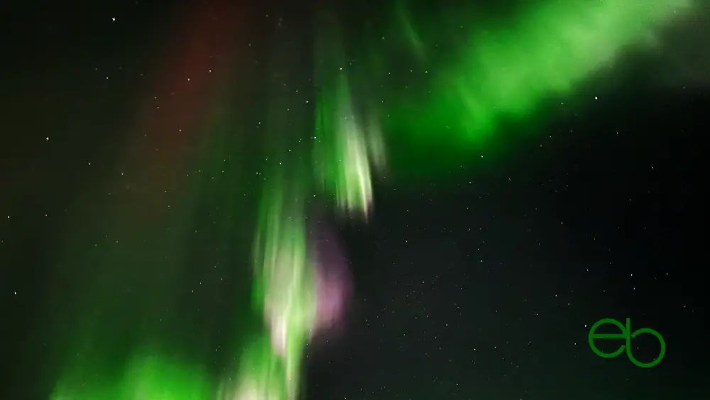 Nordlichter: Rot, grün, weiß und rosa - Northern lights: Red, green, white and pink